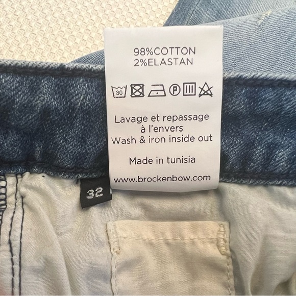 Brockenbow Lily Slim Medium Waist Ritz Blue Light Trip Jeans NWOT B17/9 - Picture 10 of 13